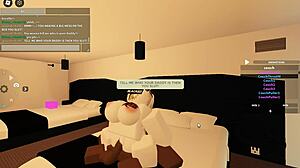 Roblox porn blacked with hardcore blowjob leading to creampie and anal orgasm!