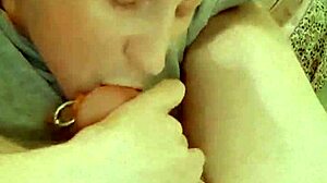 Julia Porn Masters Autofellatio and Cums in Own Mouth