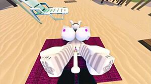 proto snow's big tits and ass covered in cum