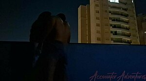 Night Ride with Latina on Huge Cock for Wild Anal Action