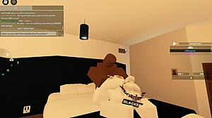 Roblox porn blacked with hardcore blowjob leading to creampie and anal orgasm!