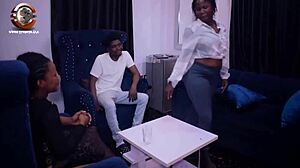 watch hot sex with couple and cute african teen