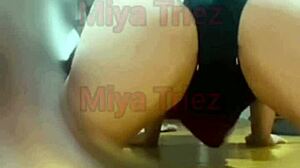 Can you handle watching Miya Triez humiliate her cuckold husband with dirty talk and old fantasies? He begs for more while she fucks like a whore.