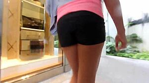 Exciting public adventure in Miami Bal Harbour with long-haired wife and big ass in Florida
