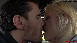 Blonde babe Ash Hollywood rims monster cock before facial in California fantasy!