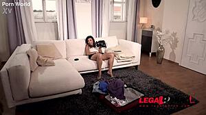 Frida Sante's fan recognition sparks intense hardcore threesome with wild action.