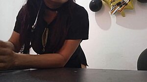 Im bored in the office and i put in a but plug to get arous at work im a slut in my office