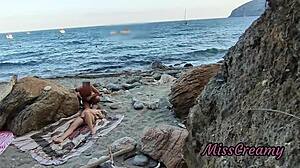 Flashing Pussy Publicly at Beach Leads to Risky Squirting Help