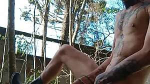 cumming in the public backyard with amateurs full video