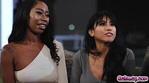 Mocha Menage With Bella Rolland And Ember Snow Leads To Threesome Fuck!