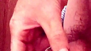 watch this short handjob on my foreskin cock?