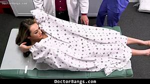 Sexy Teen Gets Doctor's Help for Wetness in Hospital 3some