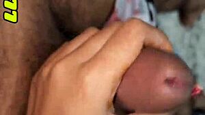 Sexy girlfriend starts with handjob, then blowjob, ending in tight pussy fuck