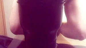 Gazzadomm Intensely Fucks His Fleshlight Male Toy