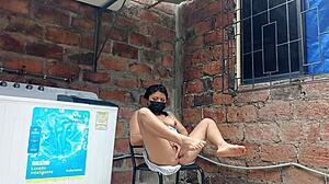 hey, why's my slutty neighbor flashing her pussy under that dress in the yard?