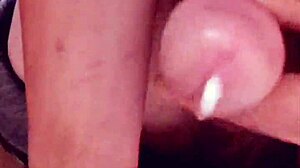 watch this short handjob on my foreskin cock?