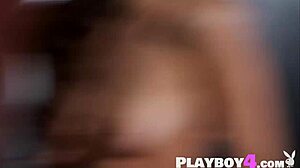 jaime edmondson rips clothes off posing naked outdoors with big tits