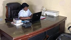 How a sexy nurse helps me with my falling dick to stand