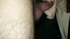 Feeling so aroused as my girlfriend wets my cock for rough penetration