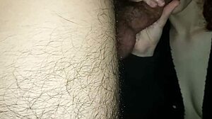 Feeling so aroused as my girlfriend wets my cock for rough penetration