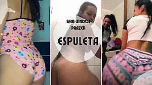 she says, 'look at my ass shaking with panties in pussy'