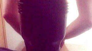 Gazzadomm Intensely Fucks His Fleshlight Male Toy