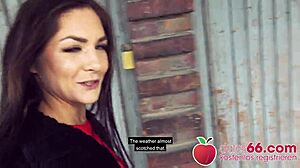 Pov Pickups Outdoor: Naughty Teen 18+ Lullu Gun Gets Banged in Car by Stranger German Full Scene