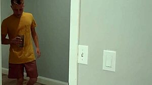 Jojo Austin teases stepbro to drop water and taste her juicy pussy