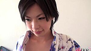 i watched hot saki aoyama suck cock in kimono at park