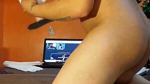 Ladyboy visa reveals all, ready for bareback anal pounding.