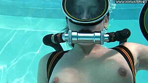 Hot Poolside Action: Underwater Fingering or Shower Play With a Big Cock?