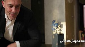 Young Trophy Wife Lily Blossom Waits For Old Husband To Come Up Her Ass In Anal Fucking