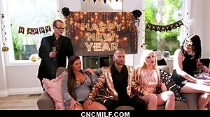 the hot milfs prove they can still satisfy their ex-husband in a threesome