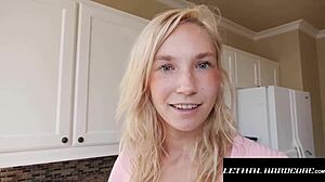 does this blonde fuck her boss hard?