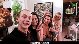 the hot milfs prove they can still satisfy their ex-husband in a threesome