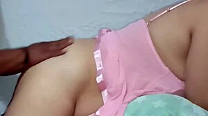 Desperate house boy fucks boss's chubby blonde wife.