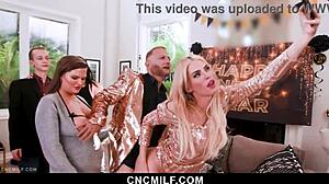 the hot milfs prove they can still satisfy their ex-husband in a threesome