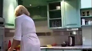 Blonde Norsk Mature Fucks On Date