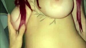 Young Redhead With Big Tits Rides Monster Cock Seductively.