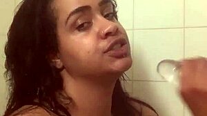 Amateur Dildo Fuck in Shower