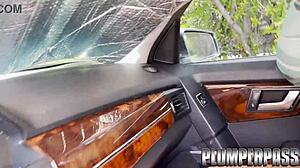 Latina Milf Sucks Stranger's Monster Cock in Car