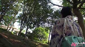 i watched hot saki aoyama suck cock in kimono at park