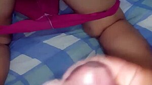 Intensely cumming watching wife masturbate