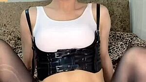 Can a trans asian babe handle solo cum outdoors?