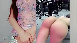 karely ruiz gets horny and masturbates while fucking and sucking a hot cock