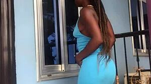 Crazybitch Twerking Seductively On The Balcony