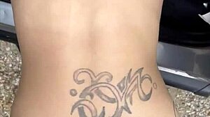 Busty Petite Hooker Screws in Public and Swallows Cum Load