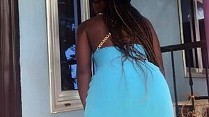 Crazybitch Twerking Seductively On The Balcony