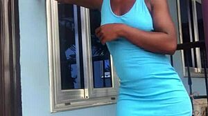 Crazybitch Twerking Seductively On The Balcony