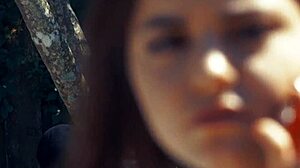 Gorgeous petite 18+ gets roughly dominated by neighbor's cock